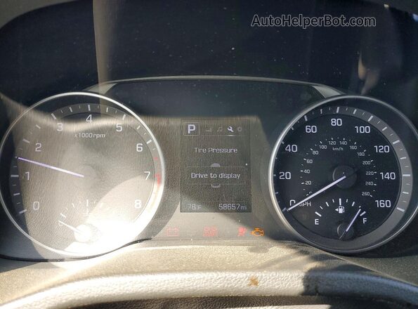 5NPD84LF4HH048651 2017 HYUNDAI ELANTRA Silver Widok zestawu wskaźników