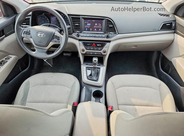5NPD84LF4HH052814 2017 HYUNDAI ELANTRA Red Առջևի վահանակի տեսք
