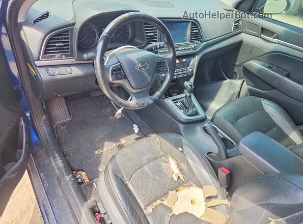 5NPD84LF4HH060623 2017 HYUNDAI ELANTRA Blue წინა პანელის ხედი