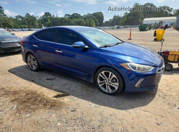 5NPD84LF4HH060623 2017 HYUNDAI ELANTRA Blue წინა მარჯვენა