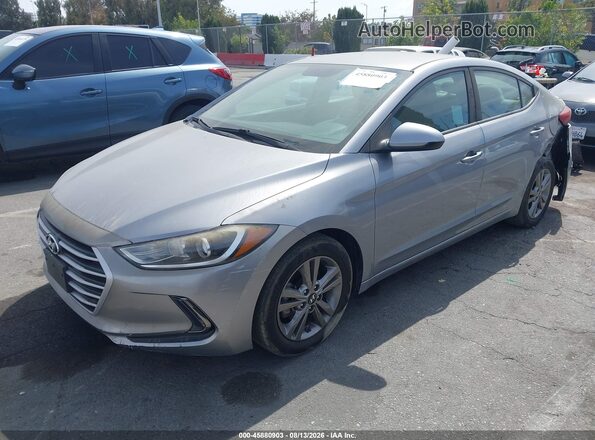 5NPD84LF4HH080516 2017 HYUNDAI ELANTRA Silver Առջևի ձախ երեք քառորդ տեսարան