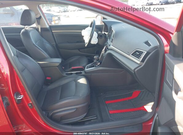 5NPD84LF4HH107536 2017 HYUNDAI ELANTRA Red წინა სალონის ხედი