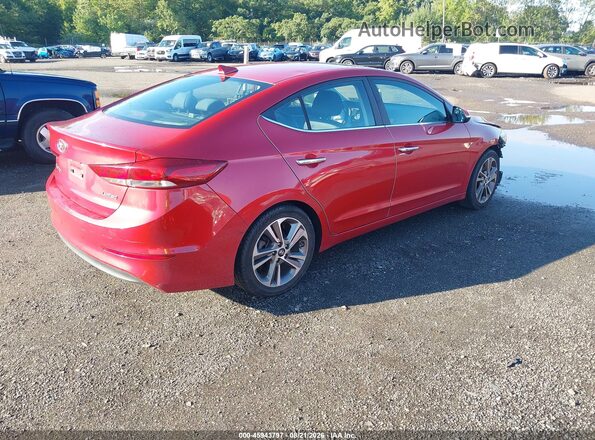 5NPD84LF4HH107536 2017 HYUNDAI ELANTRA Red უკანა მარჯვენა