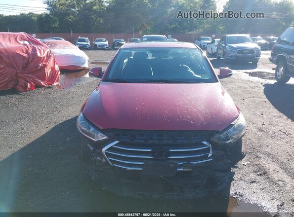 5NPD84LF4HH107536 2017 HYUNDAI ELANTRA Red ხელსაწყოთა პანელის ხედი