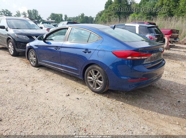 5NPD84LF4HH110095 2017 HYUNDAI ELANTRA Blue Задня ліва чверть