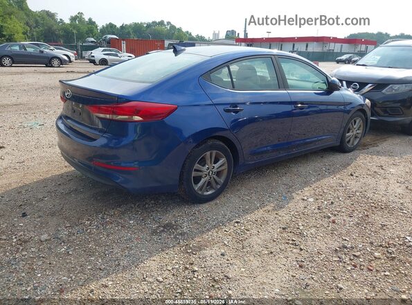 5NPD84LF4HH110095 2017 HYUNDAI ELANTRA Blue Задня права чверть