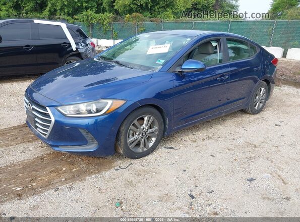 5NPD84LF4HH110095 2017 HYUNDAI ELANTRA Blue Передня ліва чверть