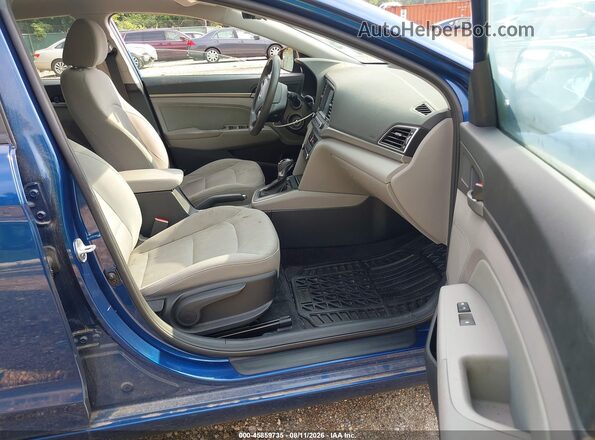 5NPD84LF4HH110095 2017 HYUNDAI ELANTRA Blue Вид салону спереду