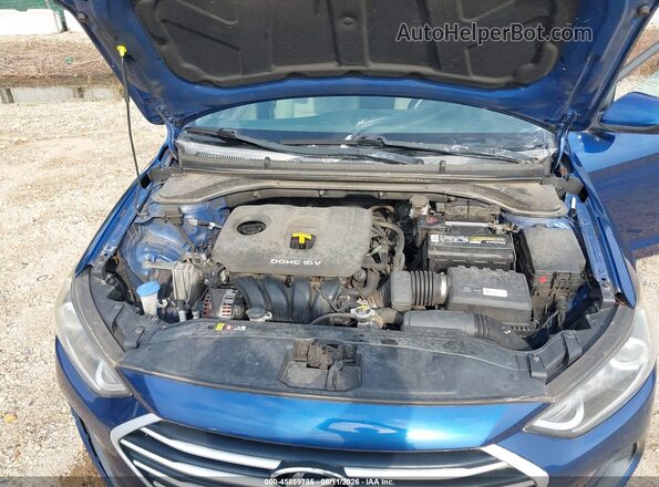 5NPD84LF4HH110095 2017 HYUNDAI ELANTRA Blue Вид ззаду