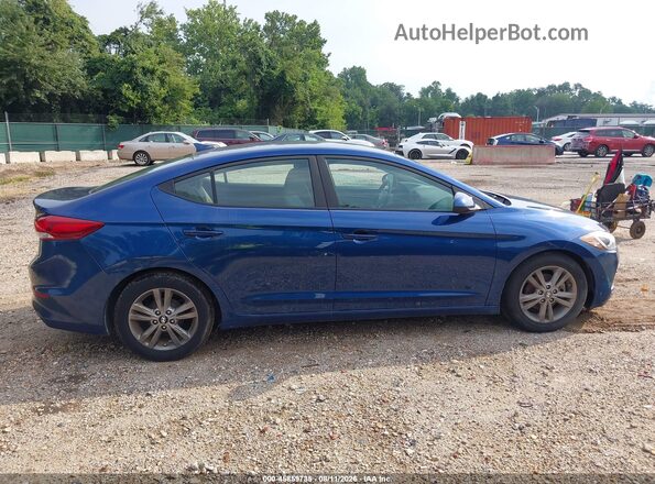 5NPD84LF4HH110095 2017 HYUNDAI ELANTRA Blue Вид задньої частини салону