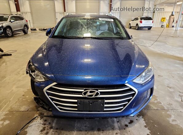 5NPD84LF4HH113580 2017 HYUNDAI ELANTRA Blue წინა ხედი