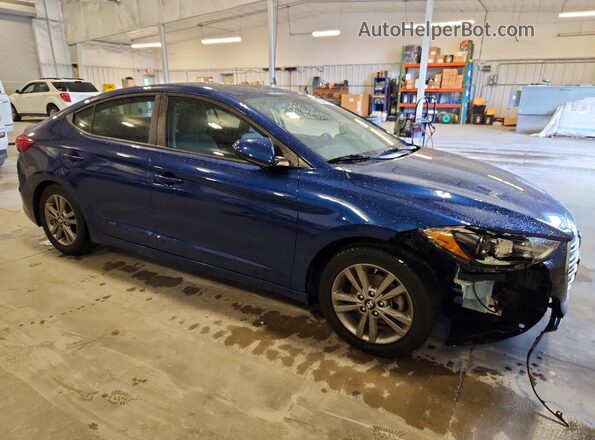 5NPD84LF4HH113580 2017 HYUNDAI ELANTRA Blue წინა მარჯვენა