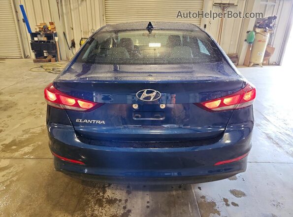 5NPD84LF4HH113580 2017 HYUNDAI ELANTRA Blue უკანა ხედი