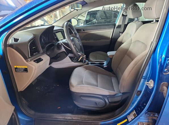 5NPD84LF4HH117225 2017 HYUNDAI ELANTRA Blue Widok wnętrza z przodu