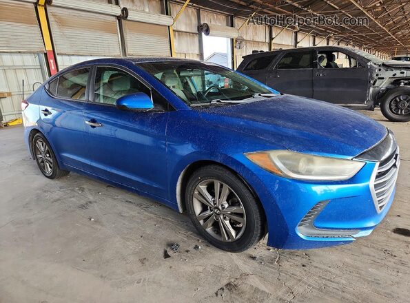 5NPD84LF4HH117225 2017 HYUNDAI ELANTRA Blue Przód prawy