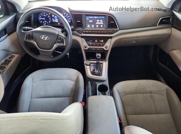 5NPD84LF4HH117225 2017 HYUNDAI ELANTRA Blue Widok deski rozdzielczej