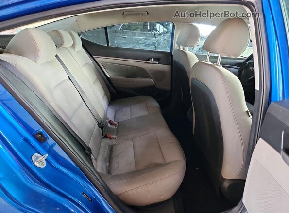 5NPD84LF4HH117225 2017 HYUNDAI ELANTRA Blue Widok tylnych siedzeń