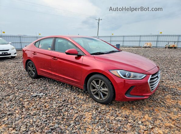 5NPD84LF4HH160317 2017 HYUNDAI ELANTRA Red წინა მარჯვენა