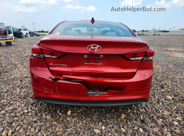 5NPD84LF4HH160317 2017 HYUNDAI ELANTRA Red უკანა ხედი