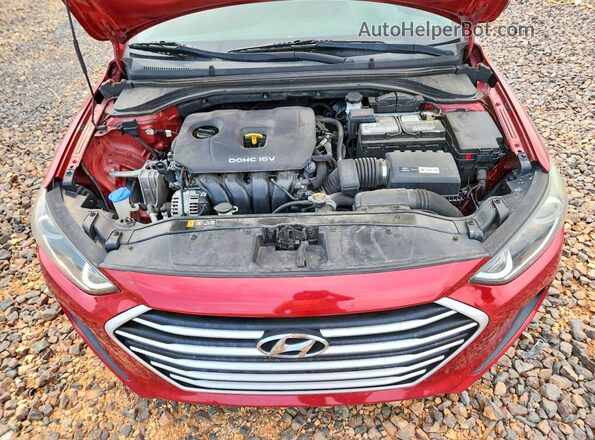 5NPD84LF4HH160317 2017 HYUNDAI ELANTRA Red უკანა სალონის ხედი
