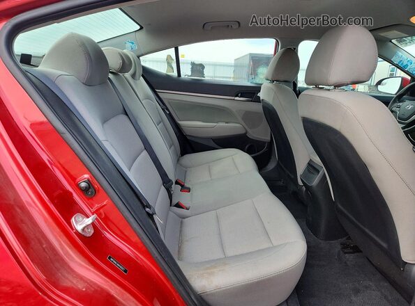 5NPD84LF4HH160317 2017 HYUNDAI ELANTRA Red უკანა სავარძლების ხედი