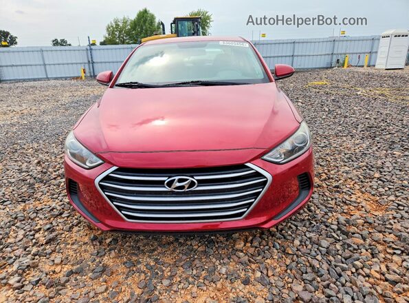 5NPD84LF4HH160317 2017 HYUNDAI ELANTRA Red წინა ხედი