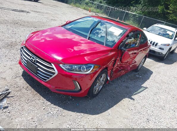 5NPD84LF4HH169664 2017 HYUNDAI ELANTRA Red Przód lewy