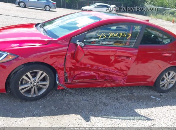5NPD84LF4HH169664 2017 HYUNDAI ELANTRA Red Widok z przodu