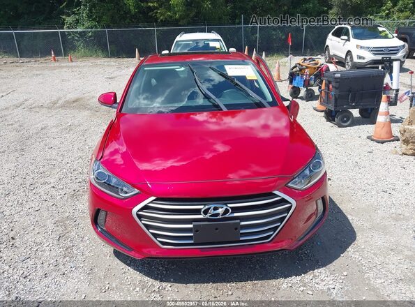 5NPD84LF4HH169664 2017 HYUNDAI ELANTRA Red Widok wnętrza z tyłu