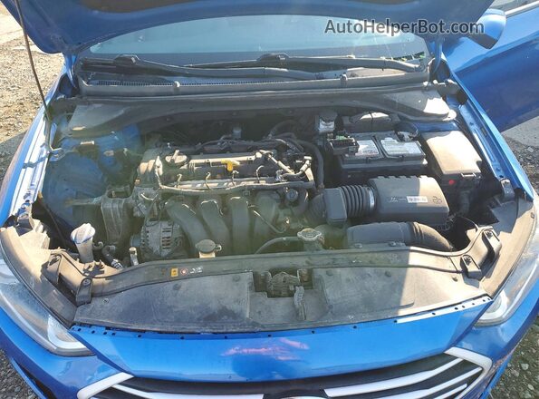 5NPD84LF4HH185590 2017 HYUNDAI ELANTRA Blue უკანა სალონის ხედი