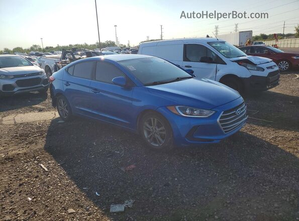 5NPD84LF4HH185590 2017 HYUNDAI ELANTRA Blue წინა მარჯვენა