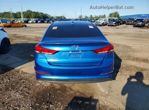 5NPD84LF4HH185590 2017 HYUNDAI ELANTRA Blue უკანა ხედი