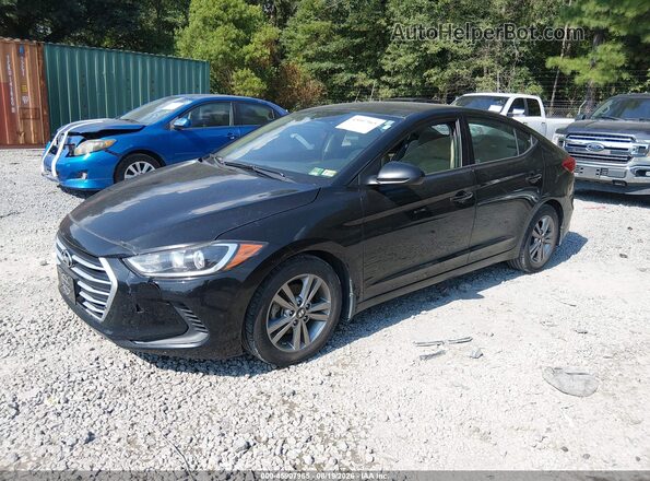 5NPD84LF4HH199389 2017 HYUNDAI ELANTRA Черный Передняя левая четверть