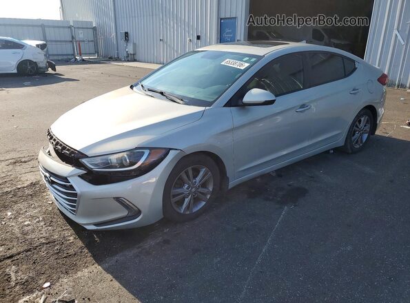 5NPD84LF4HH200010 2017 HYUNDAI ELANTRA Серебряный Задняя левая четверть