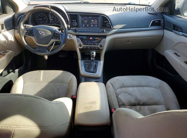 5NPD84LF4HH200010 2017 HYUNDAI ELANTRA Серебряный Вид щитка приборов