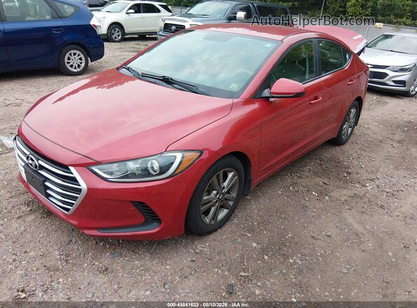 5NPD84LF4HH211704 2017 HYUNDAI ELANTRA Red Front left