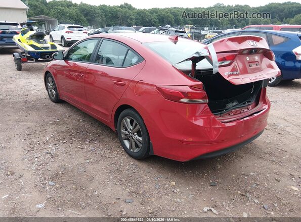 5NPD84LF4HH211704 2017 HYUNDAI ELANTRA Red Rear left