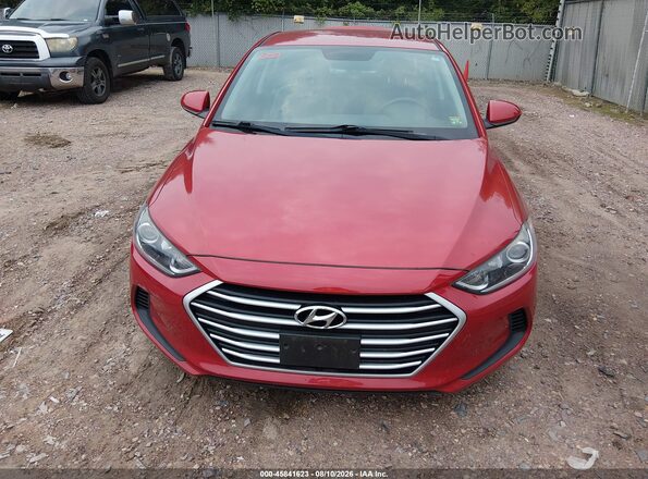 5NPD84LF4HH211704 2017 HYUNDAI ELANTRA Red Instrument cluster view