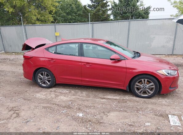 5NPD84LF4HH211704 2017 HYUNDAI ELANTRA Red Rear interior view