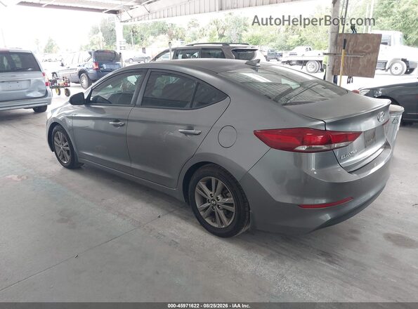 5NPD84LF4JH291477 2018 HYUNDAI ELANTRA Gray Rear left