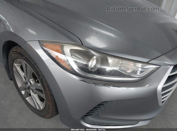 5NPD84LF4JH291477 2018 HYUNDAI ELANTRA Gray Front view