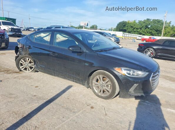 5NPD84LF4JH320802 2018 HYUNDAI ELANTRA Black Przód prawy