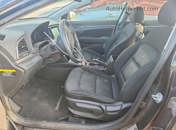 5NPD84LF4JH320802 2018 HYUNDAI ELANTRA Black Widok wnętrza z przodu