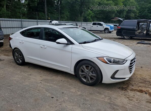 5NPD84LF4JH320833 2018 HYUNDAI ELANTRA Белый Передняя правая четверть