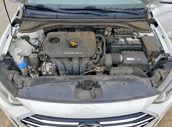 5NPD84LF4JH320833 2018 HYUNDAI ELANTRA Белый Вид задней части салона
