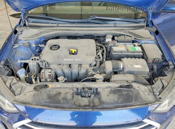 5NPD84LF4JH341648 2018 HYUNDAI ELANTRA Blue უკანა სალონის ხედი