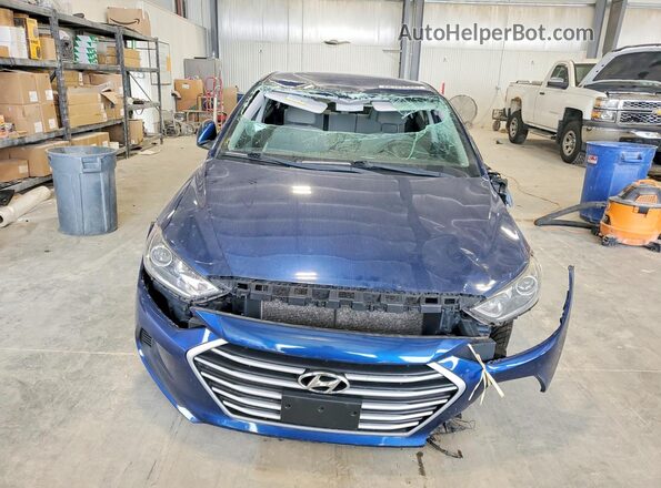 5NPD84LF4JH341651 2018 HYUNDAI ELANTRA Синий Вид спереди