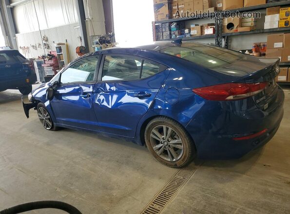5NPD84LF4JH341651 2018 HYUNDAI ELANTRA Синий Задняя левая четверть