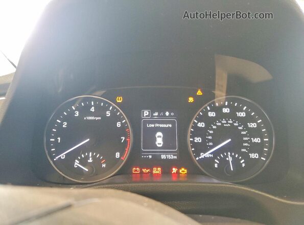5NPD84LF4JH341651 2018 HYUNDAI ELANTRA Синий Вид щитка приборов