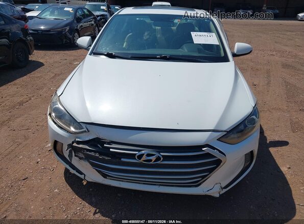 5NPD84LF4JH357784 2018 HYUNDAI ELANTRA Белый Вид щитка приборов